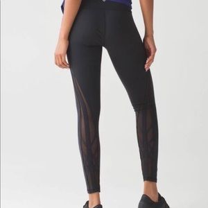 Lululemon Mesh Pant Leggings, Size S, Black
